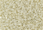 3mm Japanese Toho Cube Beads - Light Cream Opaque Luster #122