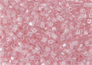 3mm Japanese Toho Cube Beads - Baby Pink Ceylon Pearl #145