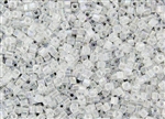 3mm Japanese Toho Cube Beads - Crystal Rainbow #161