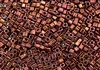 3mm Japanese Toho Cube Beads - Burnished Red Bronze Metallic #224