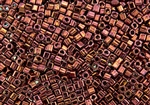 3mm Japanese Toho Cube Beads - Burnished Red Bronze Metallic #224