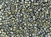 3mm Japanese Toho Cube Beads - Grey Iris Metallic Matte #512F
