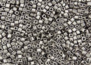 3mm Japanese Toho Cube Beads - Nickel Plated Silver Metallic #711