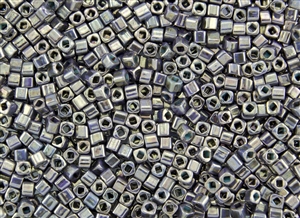 3mm Japanese Toho Cube Beads - Hybrid Slate Bronze Picasso #Y867