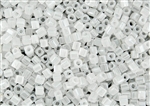 4mm Japanese Toho Cube Beads - White Ceylon Pearl #141