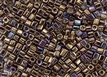 4mm Japanese Toho Cube Beads - Hybrid Bronze Metallic Vega #Y191