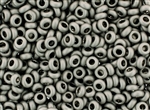 6/0 Demi Round Toho Japanese Seed Beads - Antique Silver Metallic Matte #566