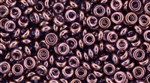 8/0 Demi Round Toho Japanese Seed Beads - Dark Amethyst Gold Luster #201