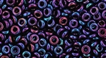 8/0 Demi Round Toho Japanese Seed Beads - Higher Metallic Purple Iris #504