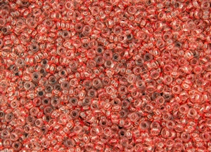 8/0 Demi Round Toho Japanese Seed Beads - Hybrid ColorTrends Transparent Peach Echo #YPS0056