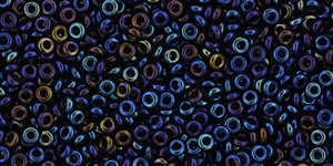 11/0 Demi Round Toho Japanese Seed Beads - Navy Blue Iris Metallic #82