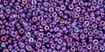 11/0 Demi Round Toho Japanese Seed Beads - Light Amethyst Gold Luster #205