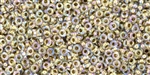 11/0 Demi Round Toho Japanese Seed Beads - Crystal Bronze Lined Rainbow #994