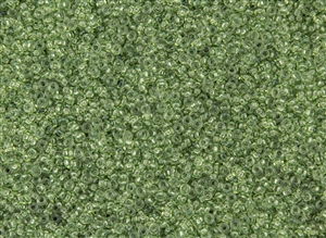 11/0 Demi Round Toho Japanese Seed Beads - Hybrid ColorTrends Transparent Greenery #YPS0053