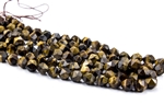 9mm Natural Tiger's Eye Faceted Nugget Beads