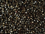 8/0 HEX Japanese Toho Seed Beads - Olive Brown Iris Metallic #83