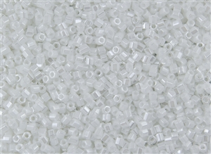 8/0 HEX Japanese Toho Seed Beads - White Opaque Luster #121