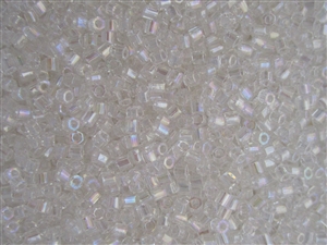 8/0 HEX Japanese Toho Seed Beads - Crystal Transparent Rainbow #161