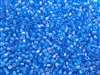 8/0 HEX Japanese Toho Seed Beads - Dark Aqua Transparent Rainbow #163B