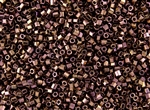 8/0 HEX Japanese Toho Seed Beads - Burnished Red Bronze Metallic #224