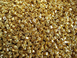 8/0 HEX Japanese Toho Seed Beads - Gold Metallic #557