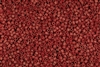 11/0 HEX Japanese Toho Seed Beads - Opaque Brick Red Gold Luster Matte #1625F