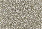11/0 Takumi Toho Japanese Seed Beads - Crystal Silver Lined Matte #21F