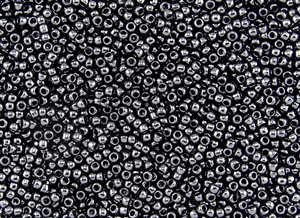 11/0 Takumi Toho Japanese Seed Beads - Jet Black Opaque #49