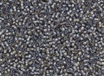 11/0 Takumi Toho Japanese Seed Beads - Grey Lined Crystal Luster #266