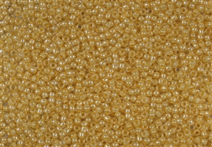 11/0 Takumi Toho Japanese Seed Beads - Golden Cream Lined Crystal Luster #983