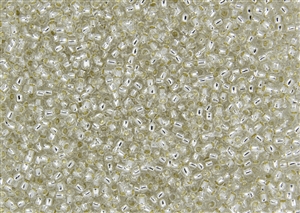 11/0 Takumi Toho Japanese Seed Beads - PermaFinish Crystal Silver Lined #PF21