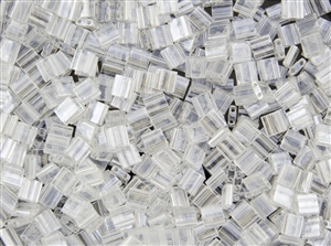 Miyuki Tila 5mm Glass Beads - Transparent Crystal Luster #TL160