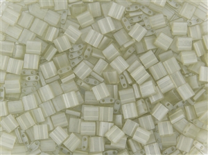 Miyuki Tila 5mm Glass Beads - Transparent Oyster Luster Matte #TL3173