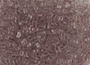 Miyuki Half Tila Bricks 2.5x5mm Glass Beads - Transparent Smoky Amethyst #TLH142