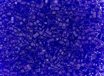 Miyuki Half Tila Bricks 2.5x5mm Glass Beads - Transparent Cobalt #TLH151