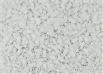 Miyuki Half Tila Bricks 2.5x5mm Glass Beads - Opaque White #TLH402