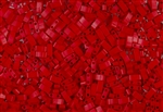 Miyuki Half Tila Bricks 2.5x5mm Glass Beads - Opaque Red #TLH408