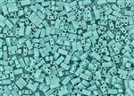 Miyuki Half Tila Bricks 2.5x5mm Glass Beads - Opaque Turquoise #TLH412