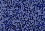 Miyuki Half Tila Bricks 2.5x5mm Glass Beads - Opaque Cobalt Matte Luster #TLH2075