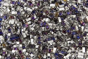 Miyuki Half Tila Bricks 2.5x5mm Glass Beads - Crystal Heliotrope #TLH55099