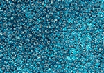 3MM Magatama Toho Japanese Seed Beads - Teal / Blue Zircon Transparent #7BD