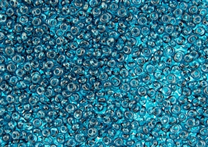 3MM Magatama Toho Japanese Seed Beads - Teal / Blue Zircon Transparent #7BD