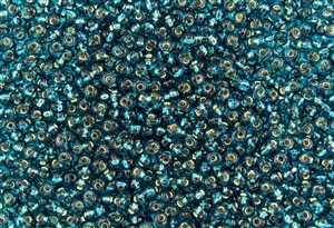 3MM Magatama Toho Japanese Seed Beads - Blue Zircon Silver Lined #27BD