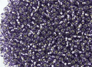 3MM Magatama Toho Japanese Seed Beads - Amethyst Silver Lined #39