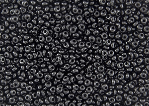 3MM Magatama Toho Japanese Seed Beads - Opaque Jet Black #49