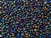 3MM Magatama Toho Japanese Seed Beads - Jet Black Iris Metallic #86