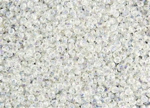 3MM Magatama Toho Japanese Seed Beads - Transparent Crystal Rainbow #161