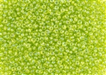 3MM Magatama Toho Japanese Seed Beads - Lime Green Transparent Rainbow #164