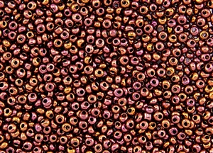 3MM Magatama Toho Japanese Seed Beads - Burnished Red Bronze Metallic #224