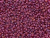 3MM Magatama Toho Japanese Seed Beads - Cranberry Gold Luster #332
